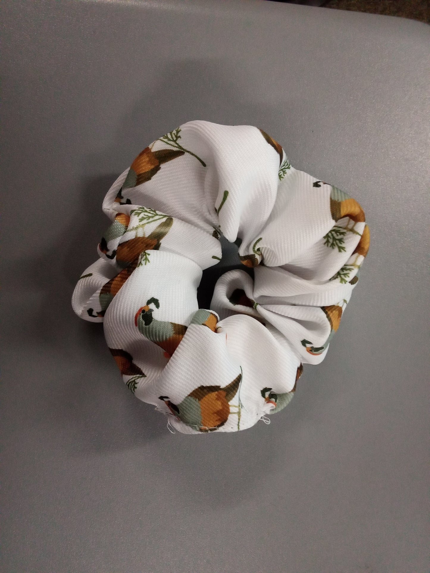 Quail scrunchie